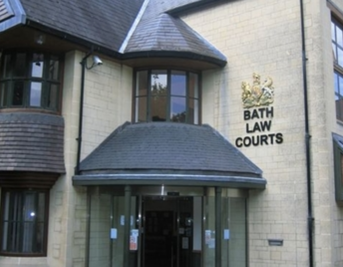 photograph of the entrance of bath family court