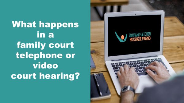 What happens in a remote family court hearing?